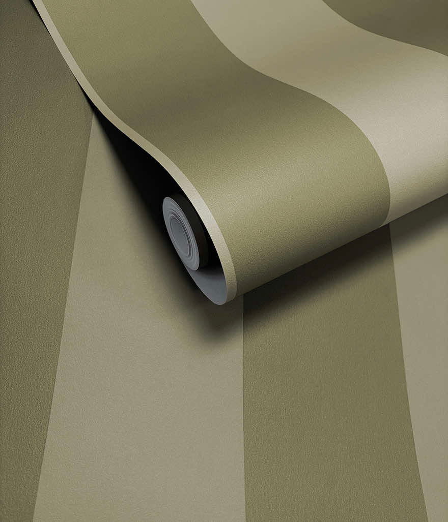 Cordelia Stripe Green - Wallpaper Inn 