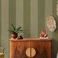 Cordelia Stripe Green - Wallpaper Inn 