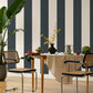 Cordelia Stripe Navy - Wallpaper Inn 