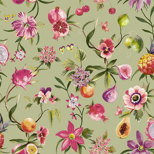 Tropica Sage - Wallpaper Inn 