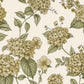 Hortensia Ochre/Green - Wallpaper Inn 