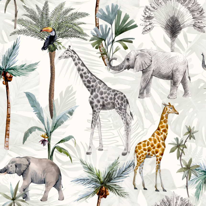 Serengeti Animals Multi Wallpaper Wallpaper Inn