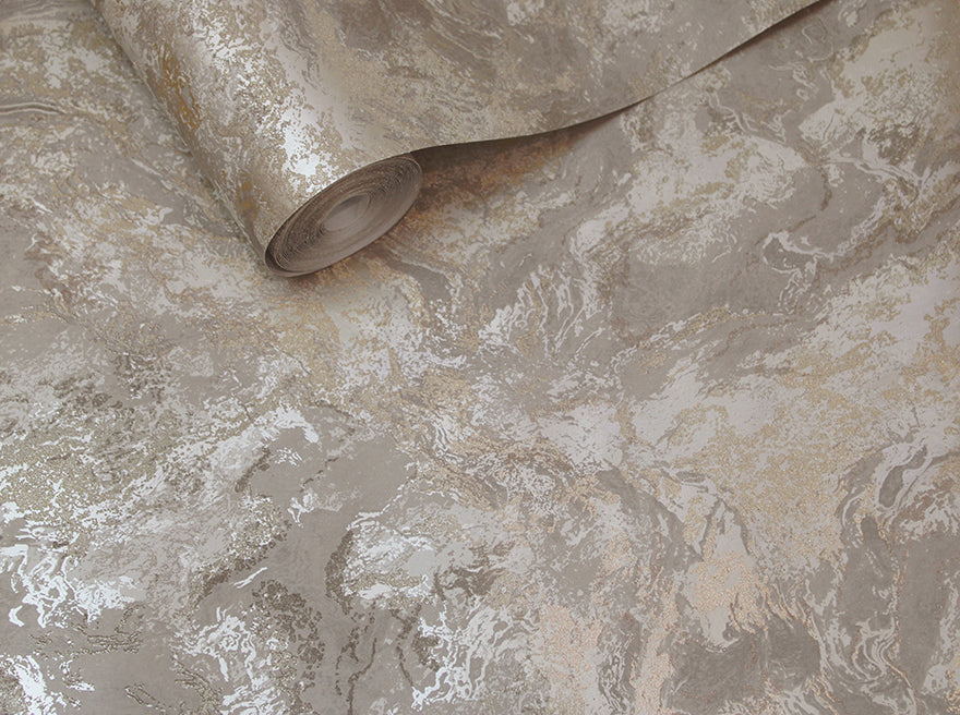 Calacatta Bead Taupe - Wallpaper Inn 