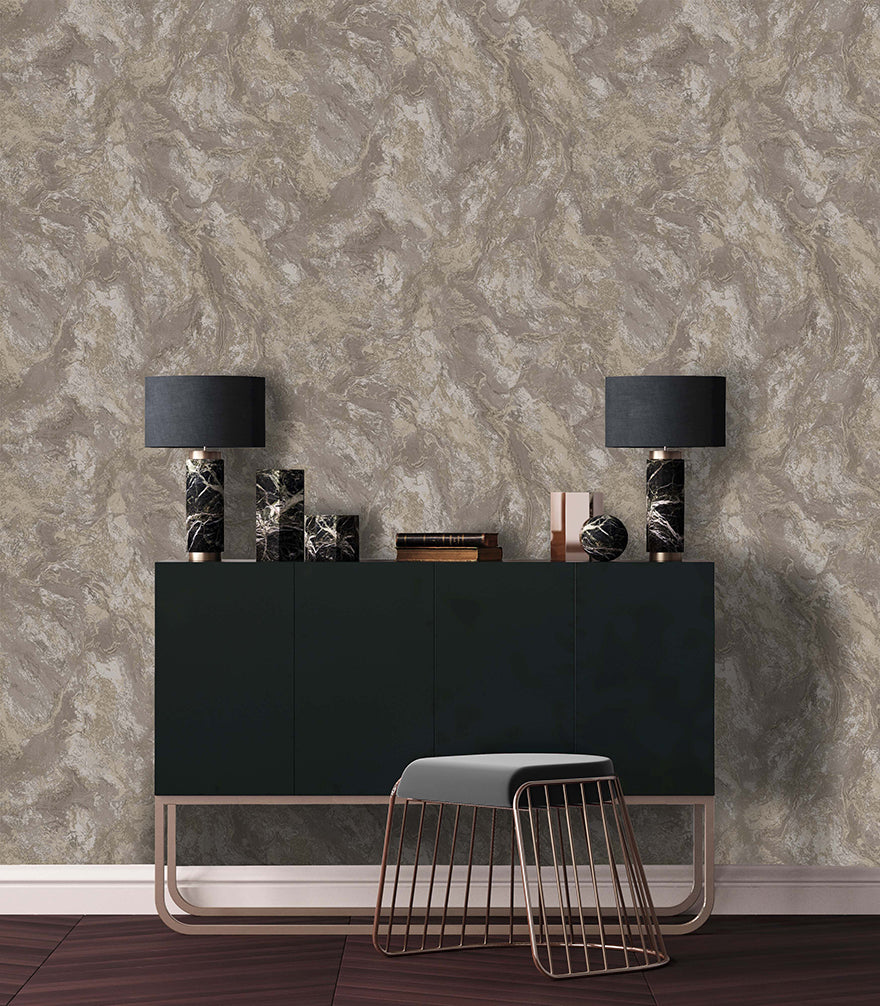 Calacatta Bead Taupe - Wallpaper Inn 