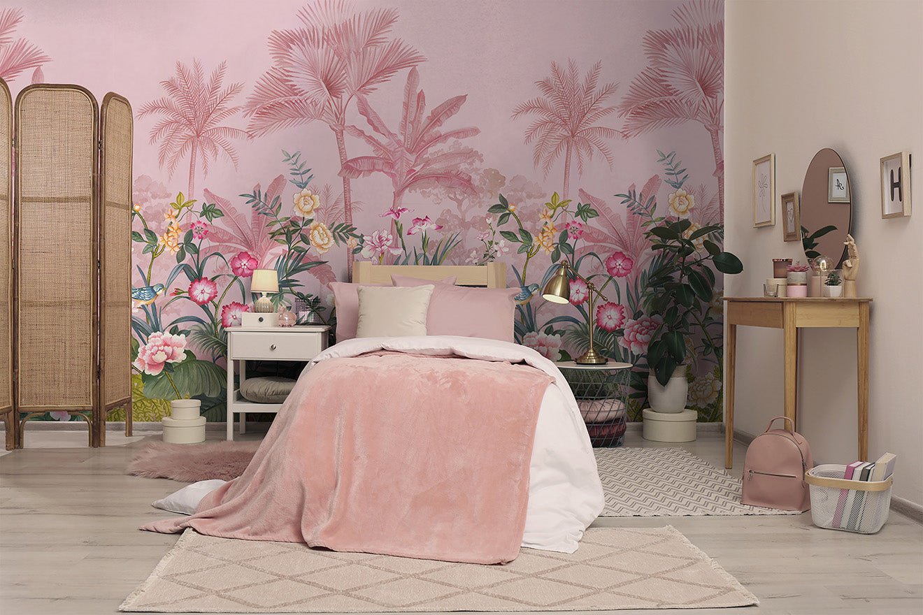 Palm Tree Paradise Mural Wallpaper Inn
