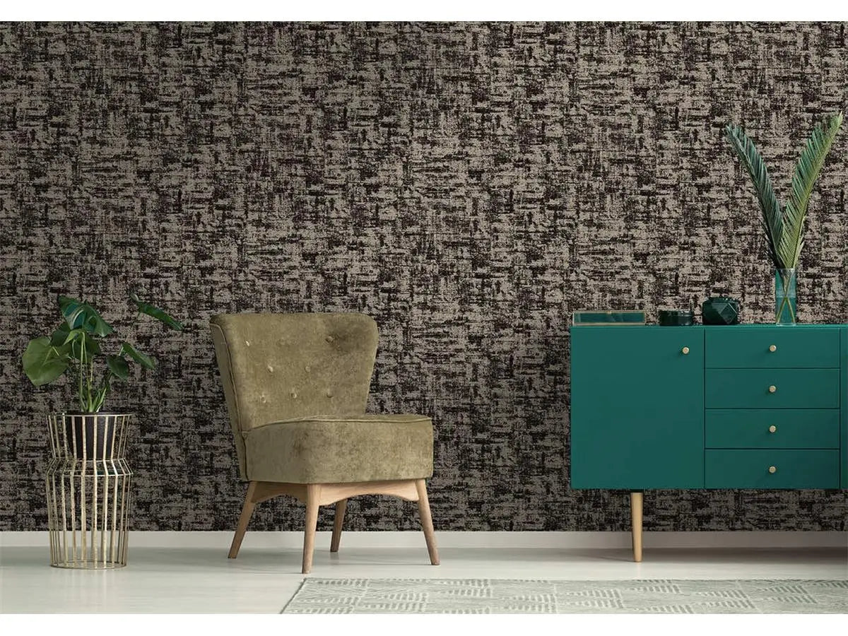 Brindle Flock Black Wallpaper Wallpaper Inn