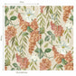 Buddleia Coral/Beige (Digital Print) - Wallpaper Inn 