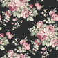 Grand Floral Black Wallpaper