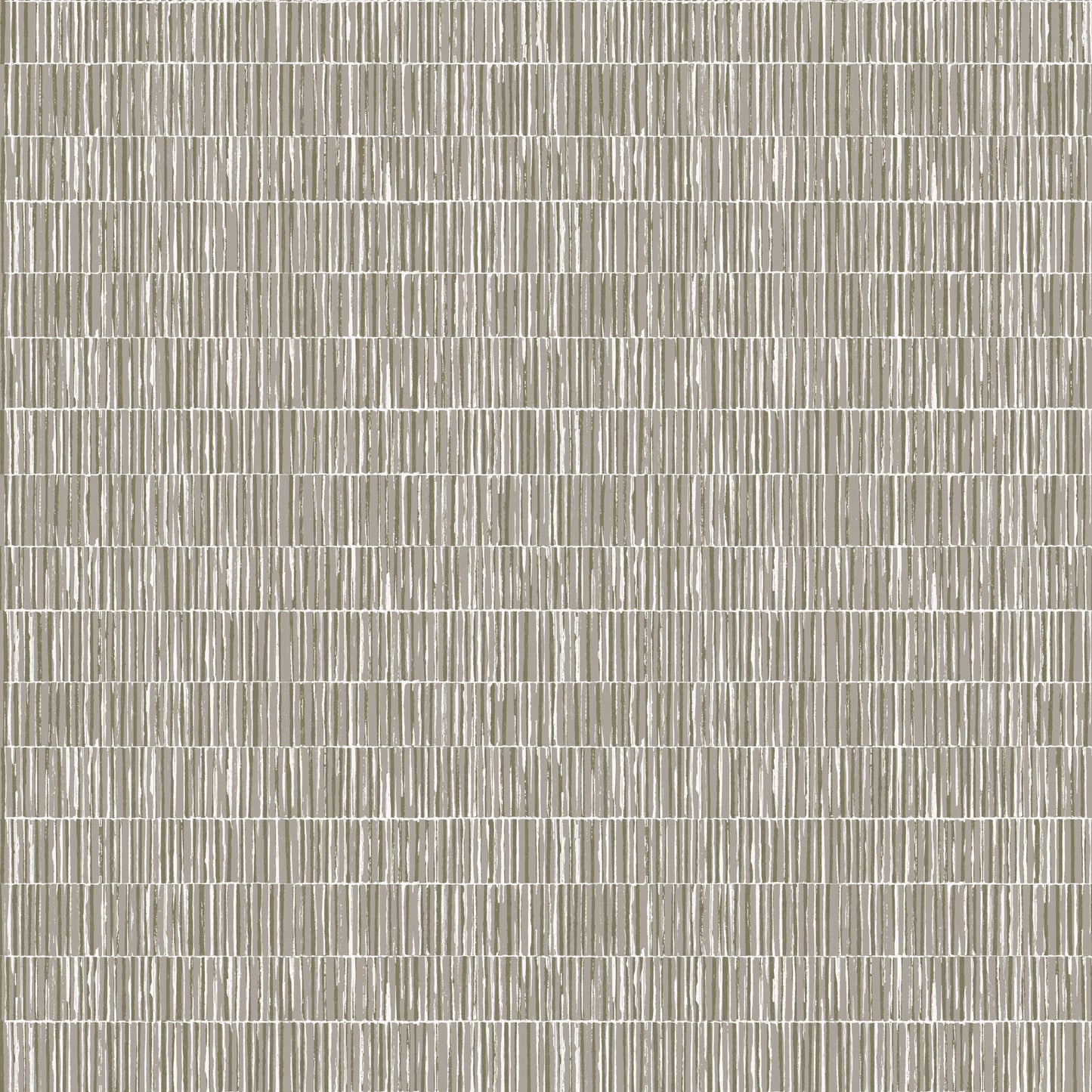 Bamboo Screen Silver Grey on White