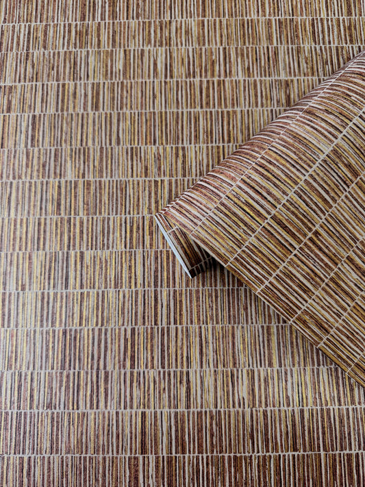 Bamboo Screen Copper & Burnt Orange
