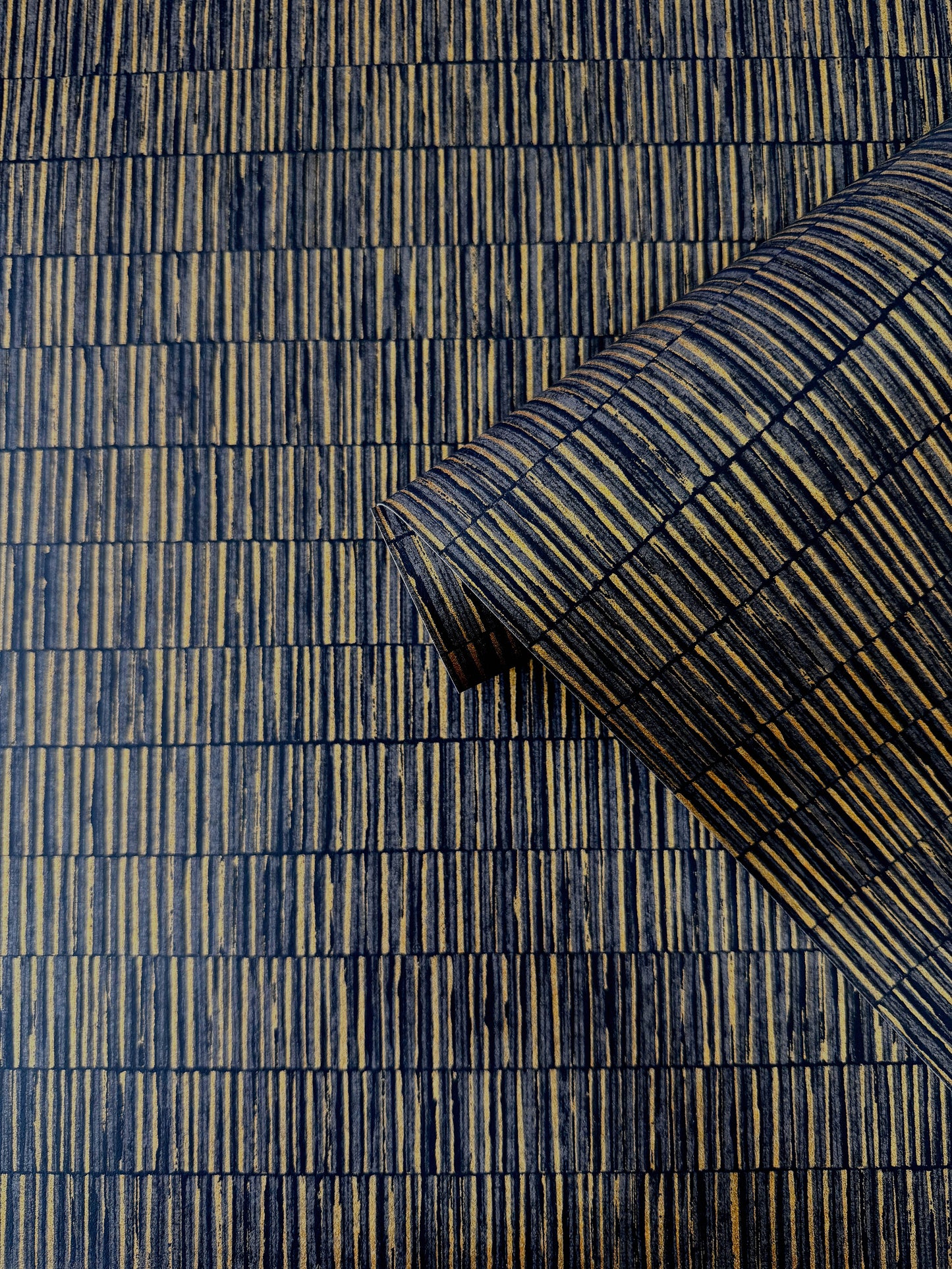 Bamboo Screen Copper on Black