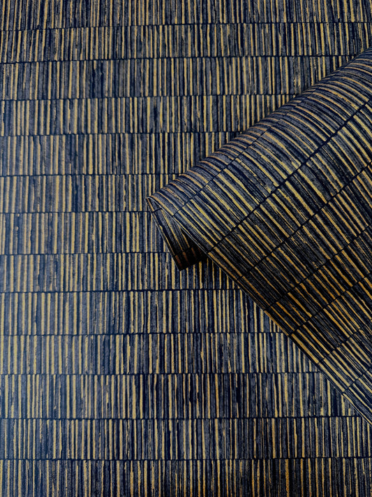 Bamboo Screen Copper on Black