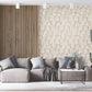 Tumbling Leaf Taupe & Pale Gold on Beige