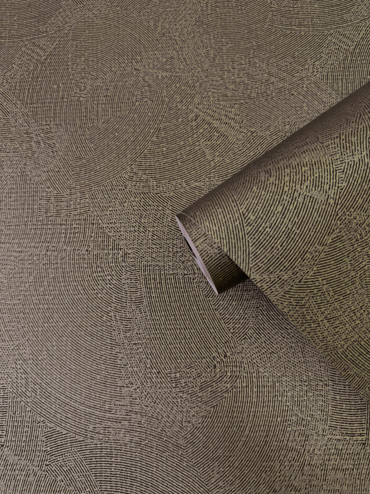 Plaster Fan Rose Gold on Charcoal