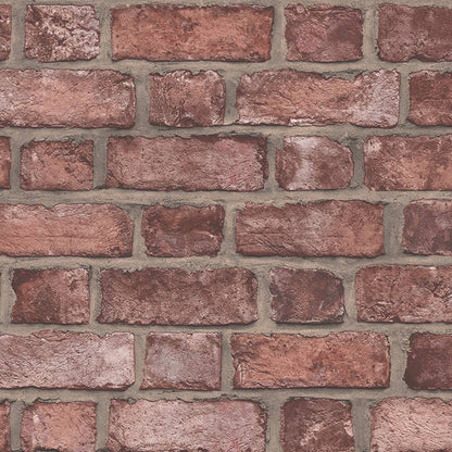 Farmhouse Brick Wallpaper - Wallpaper Inn 