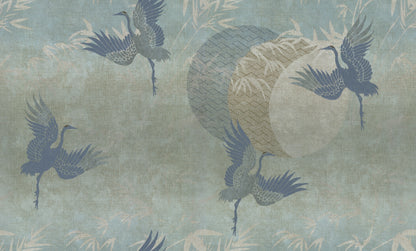 Zen Birds Wallpaper Wallpaper Inn