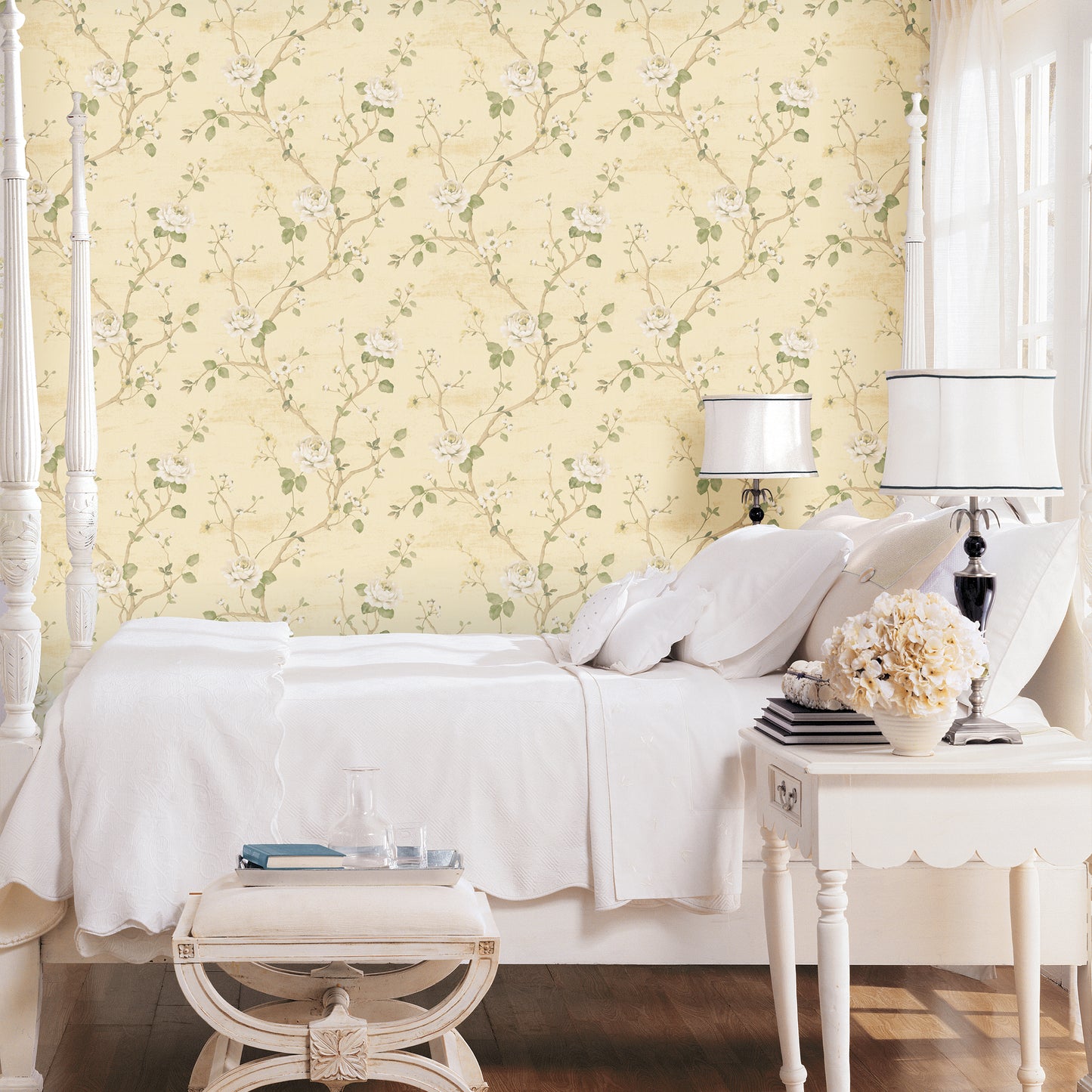 Luisella Floral Cream / Green
