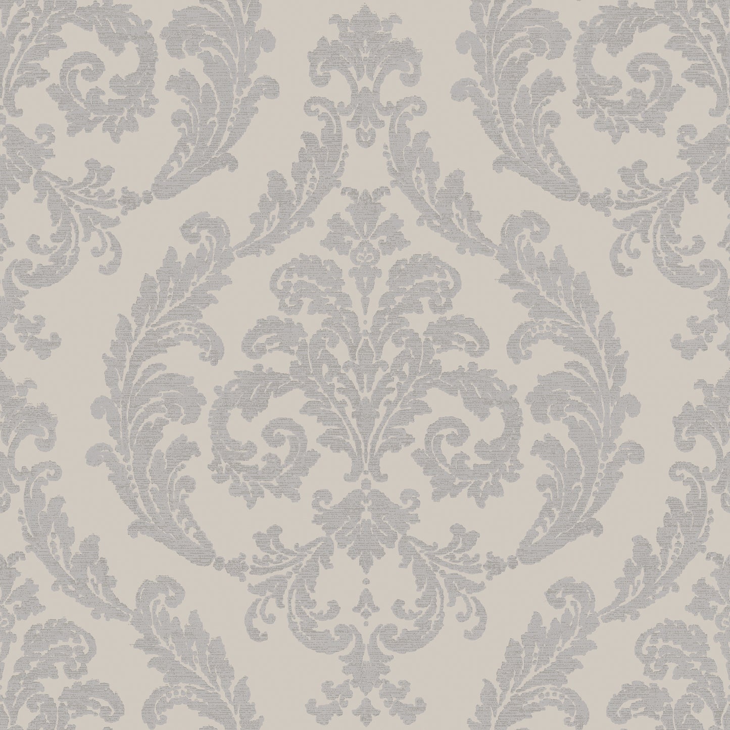 Silk Damask Silver Grey