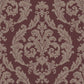 Silk Damask Burgandy / Light Brown