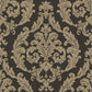 Silk Damask Black / Gold