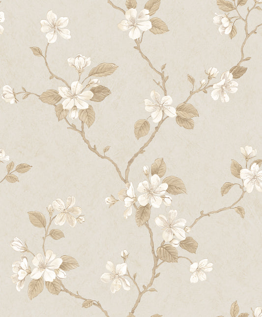 Dogwood Floral Beige / Gold