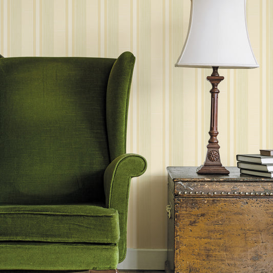 Palazzo Silk Stripe Yellow / Green