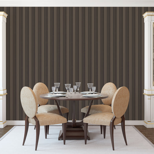 Silk Stripe Black / Gold