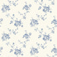 Rose Floral Blue / White