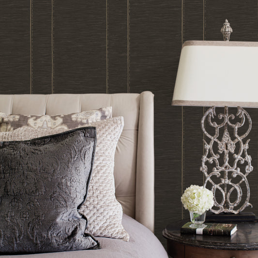 Pleated Stripe Brown / Gold