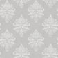 Medallion Damask Silver Grey