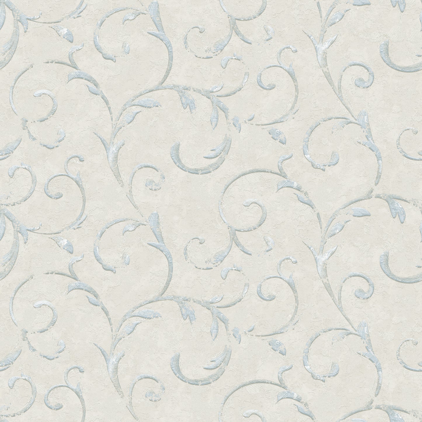 Palazzo Scroll Cream & Blue