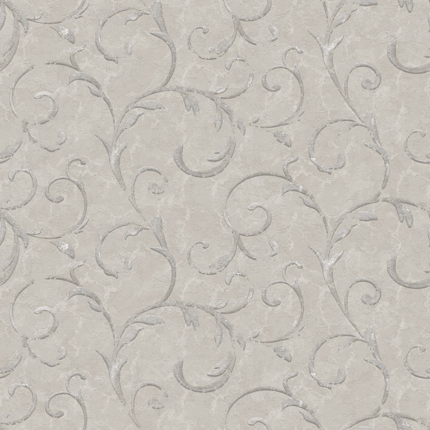 Palazzo Scroll Silver Grey