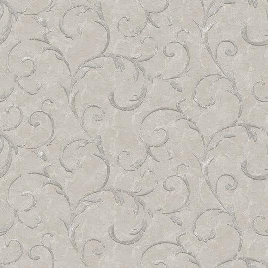 Palazzo Scroll Silver Grey
