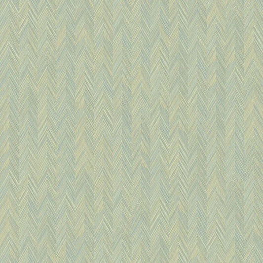 Fiber Chevron Wallpaper Green