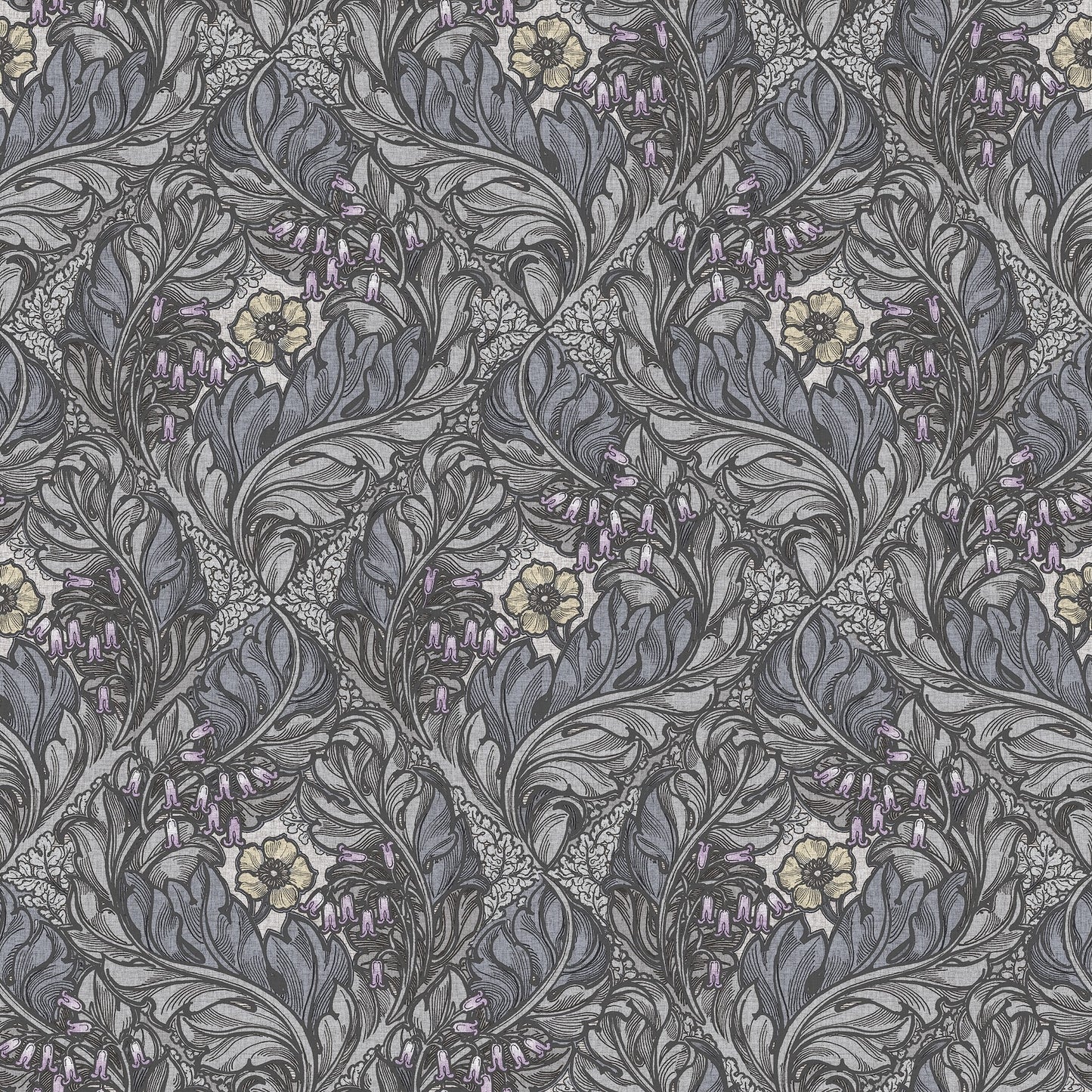 Rambleicious Floral Blues - Wallpaper Inn 