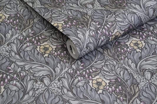 Rambleicious Floral Blues - Wallpaper Inn 