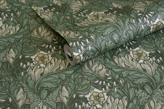 Rambleicious Floral Greens - Wallpaper Inn 