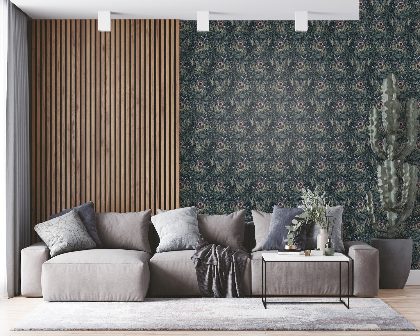 Rambleicious Multi Blue - Wallpaper Inn 