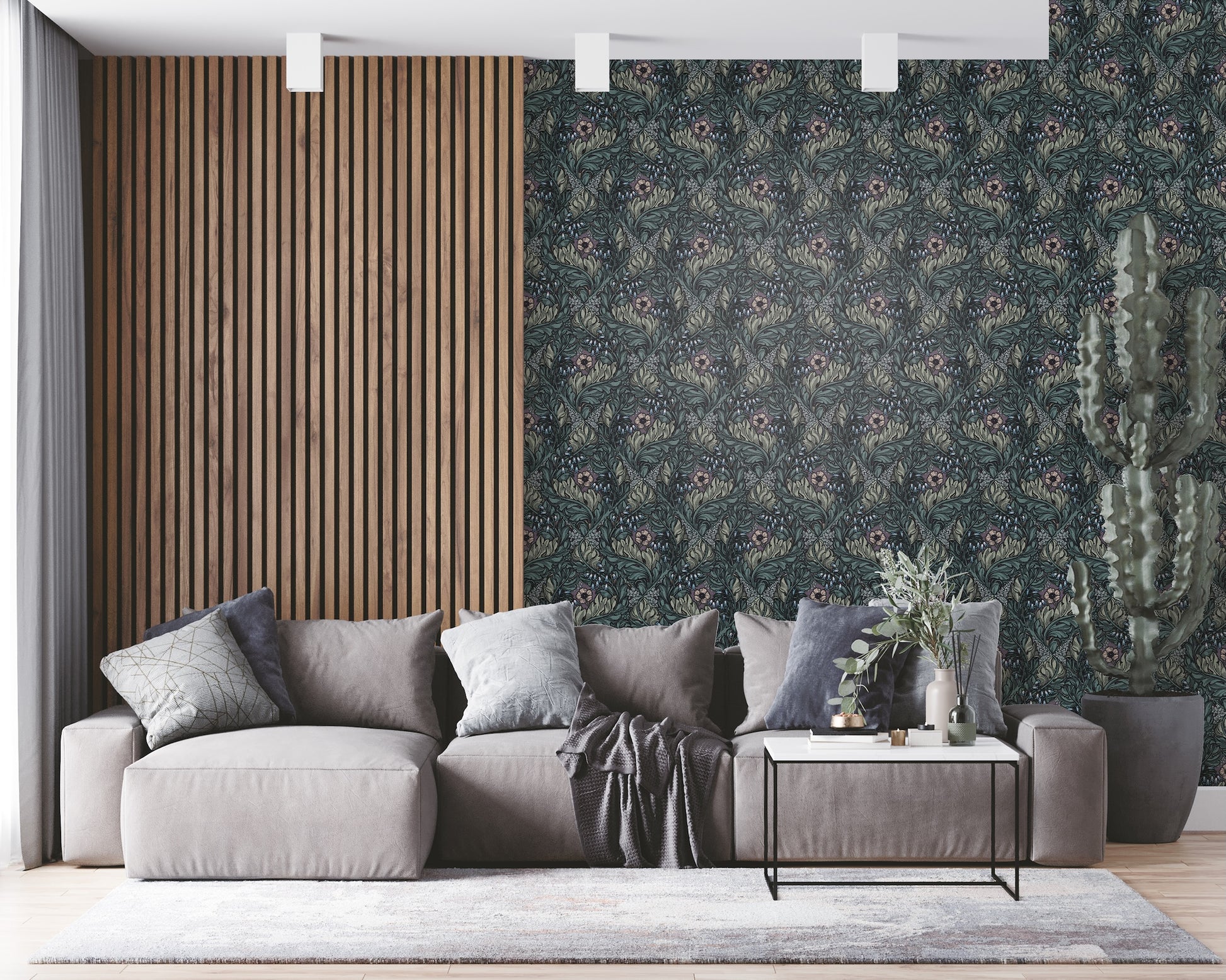 Rambleicious Multi Blue - Wallpaper Inn 