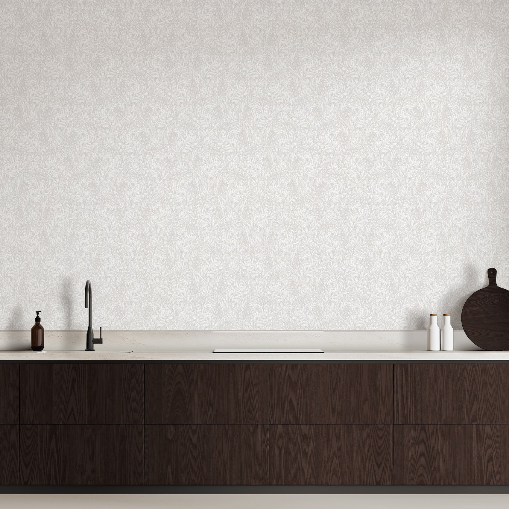 Rambleicious Light Grey - Wallpaper Inn 
