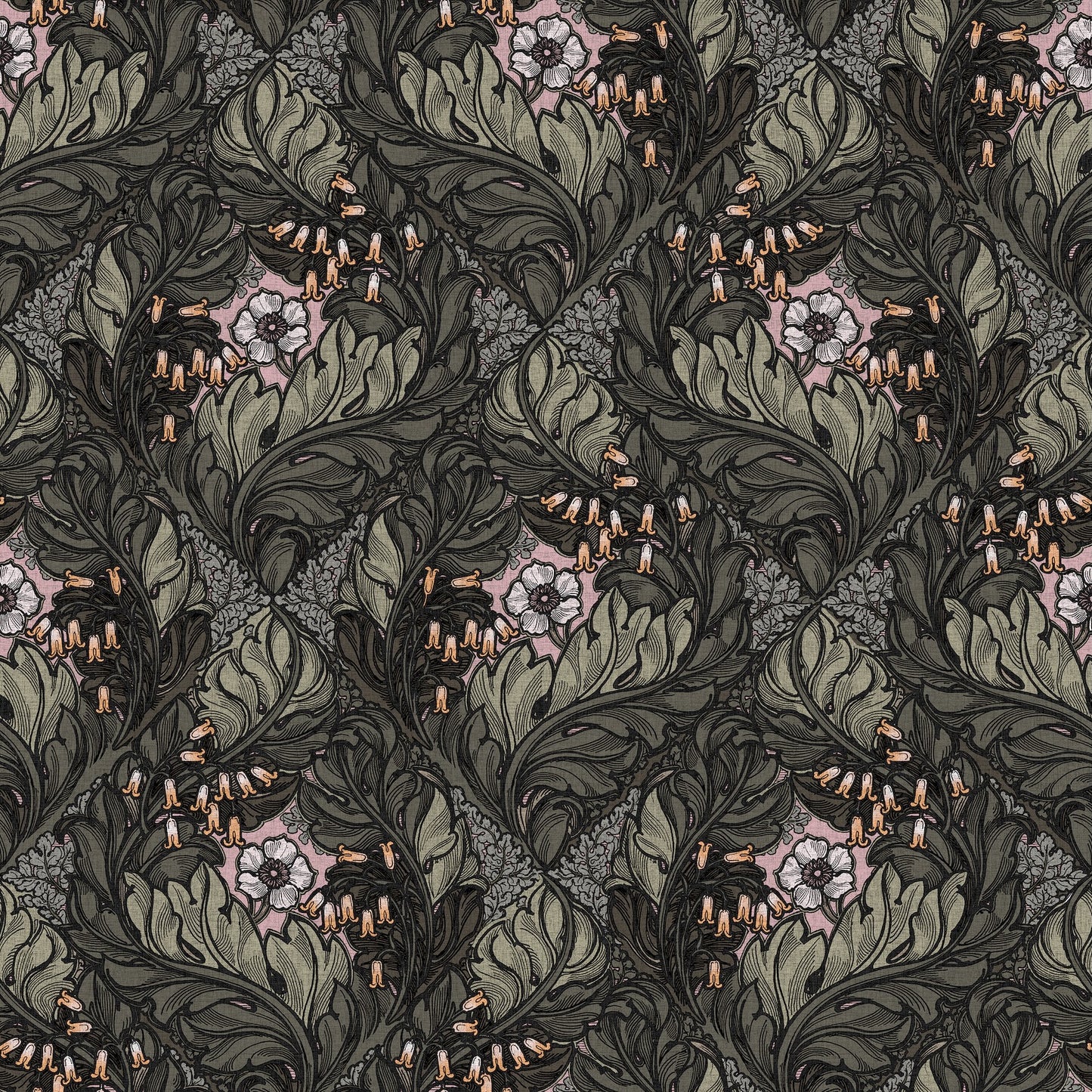 Rambleicious Multi Green - Wallpaper Inn 