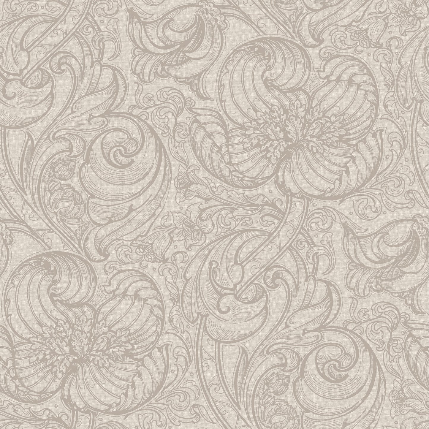 Down the Dilly Taupe - Wallpaper Inn 