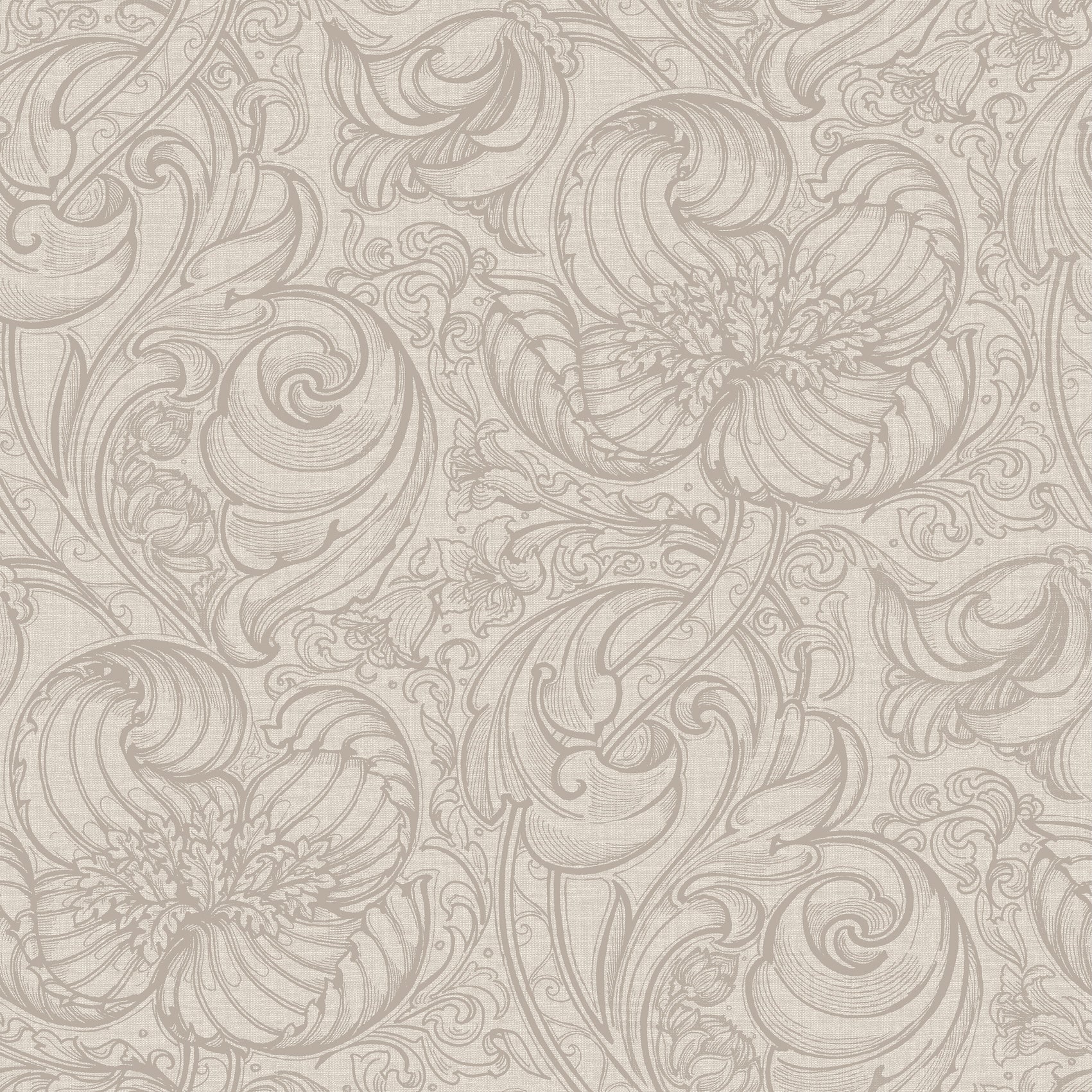 Down the Dilly Taupe - Wallpaper Inn 