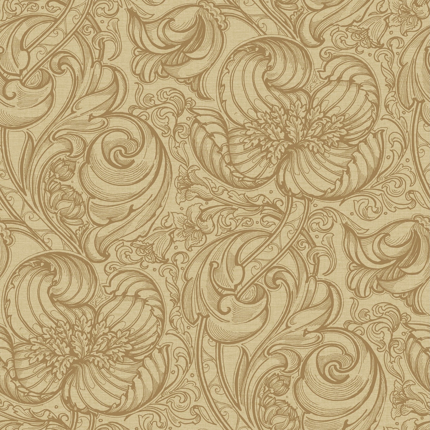 Down the Dilly Ochre - Wallpaper Inn 