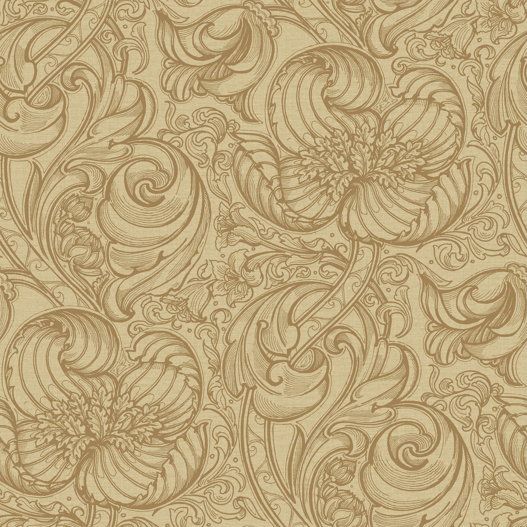 Down the Dilly Ochre - Wallpaper Inn 