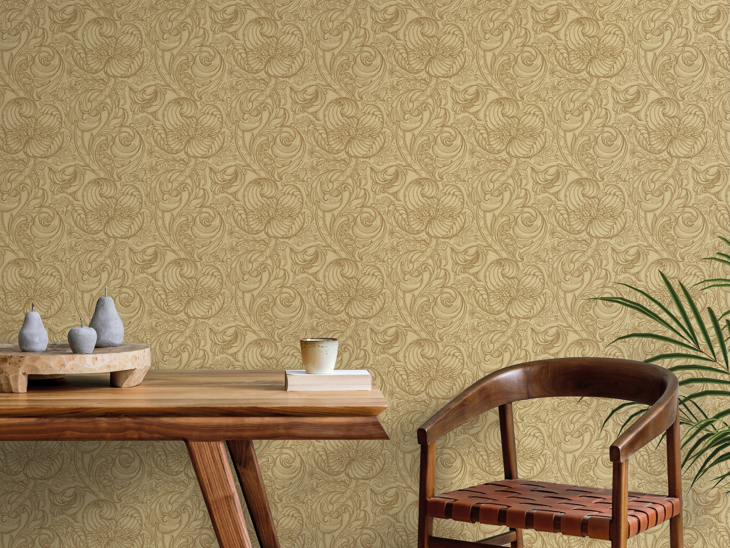 Down the Dilly Ochre - Wallpaper Inn 