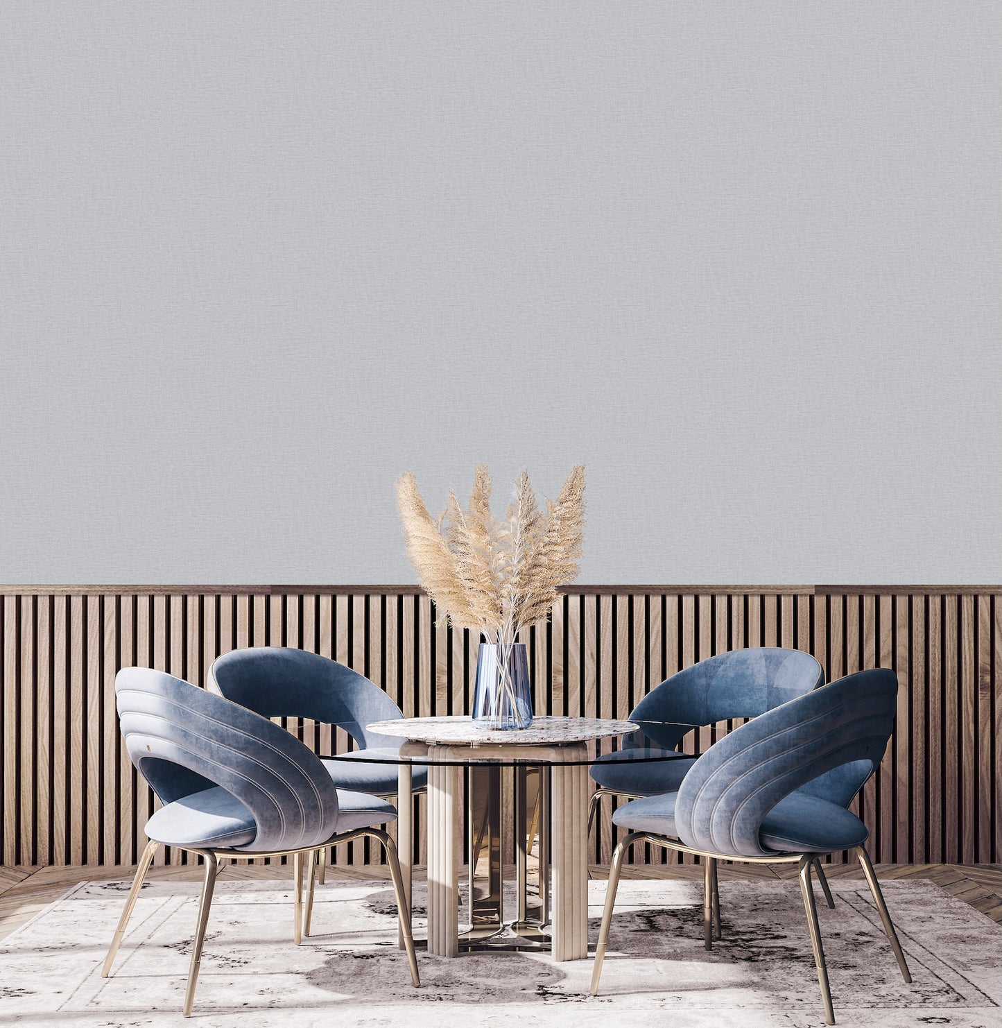 Nuance Plain Texture Grey - Wallpaper Inn 