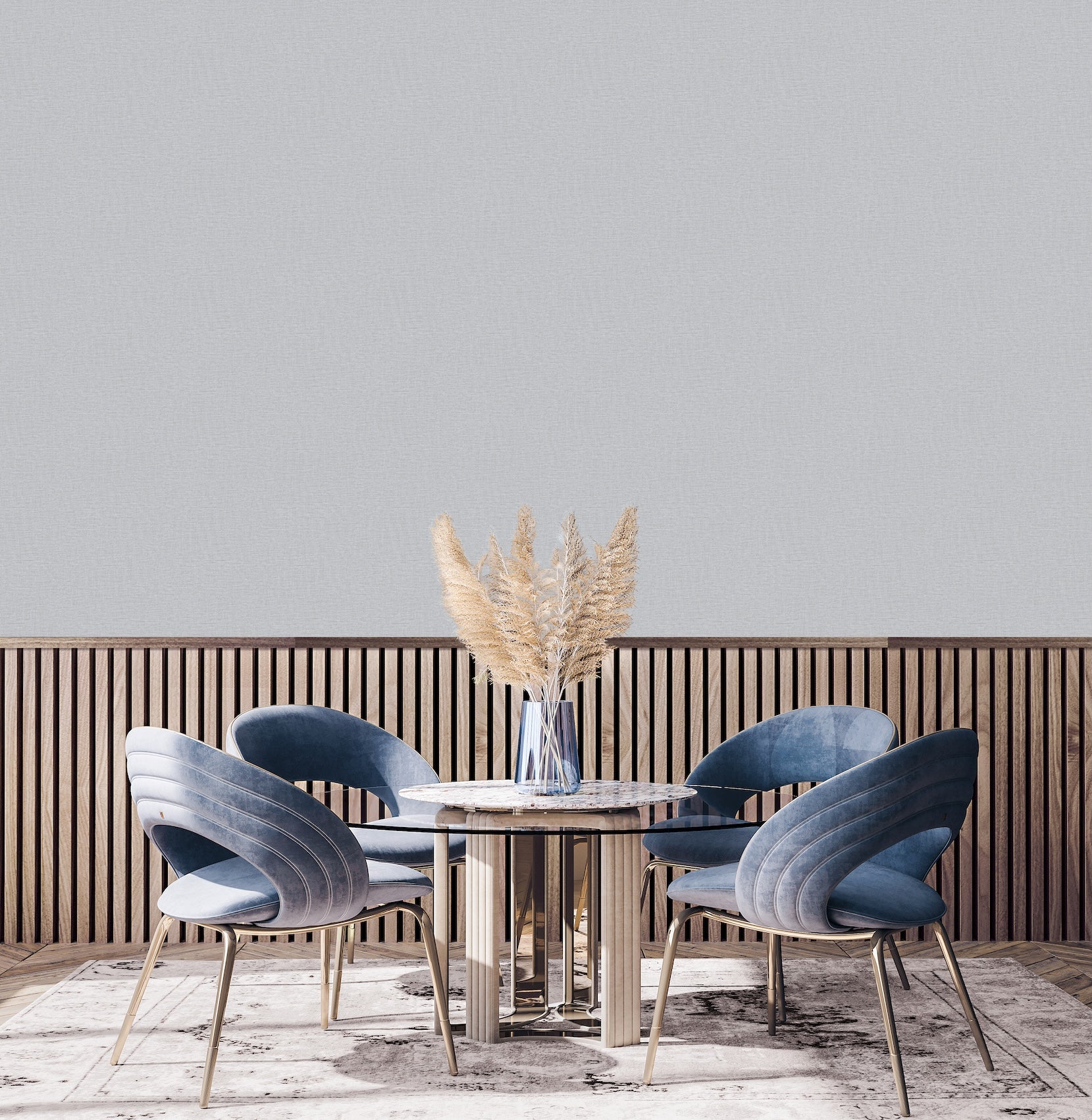 Nuance Plain Texture Grey - Wallpaper Inn 