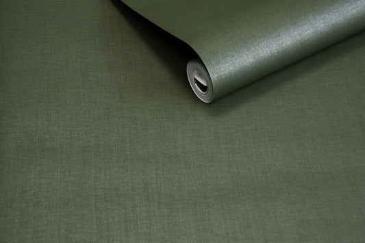 Nuance Plain Texture Forest Green - Wallpaper Inn 