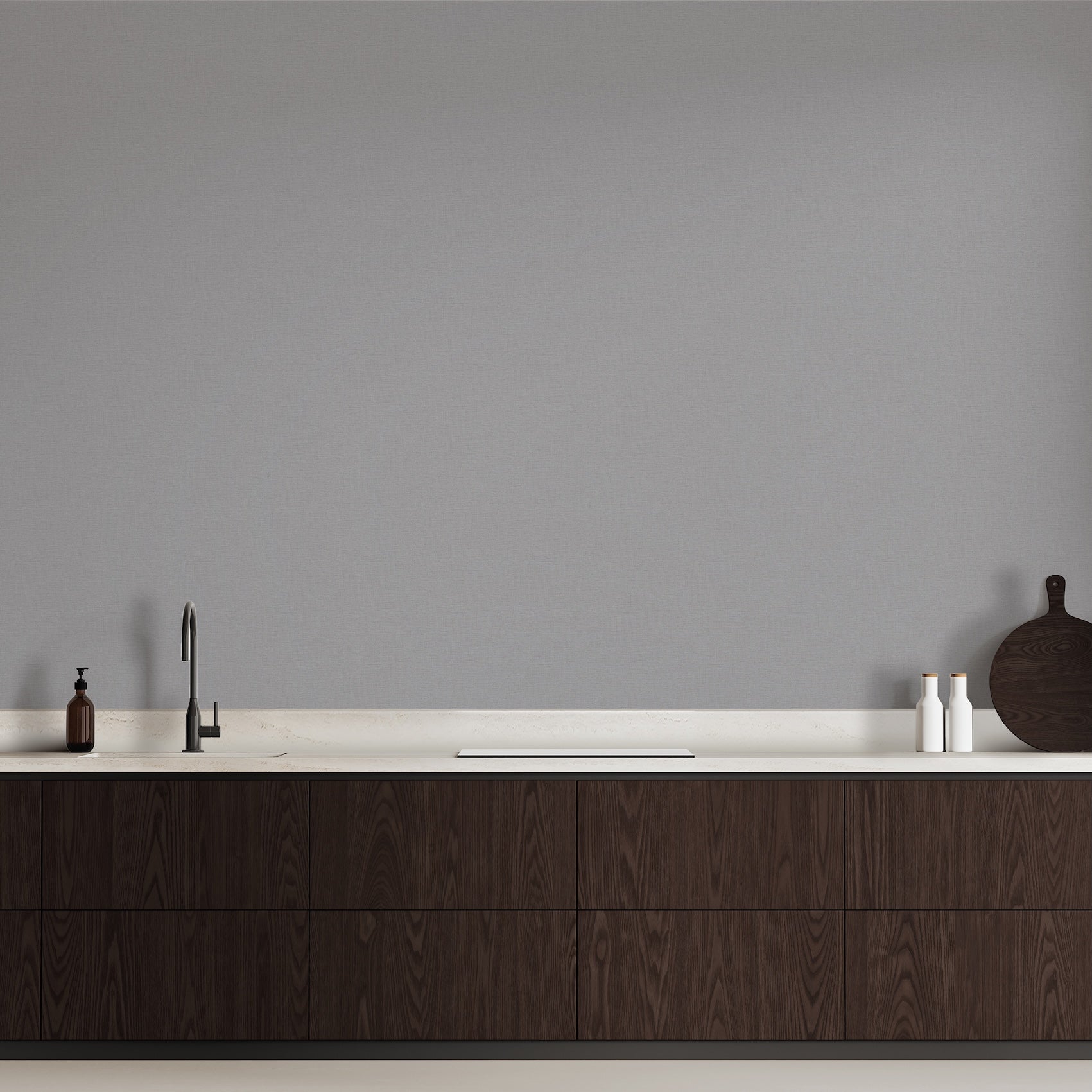 Nuance Plain Texture Silver Grey - Wallpaper Inn 